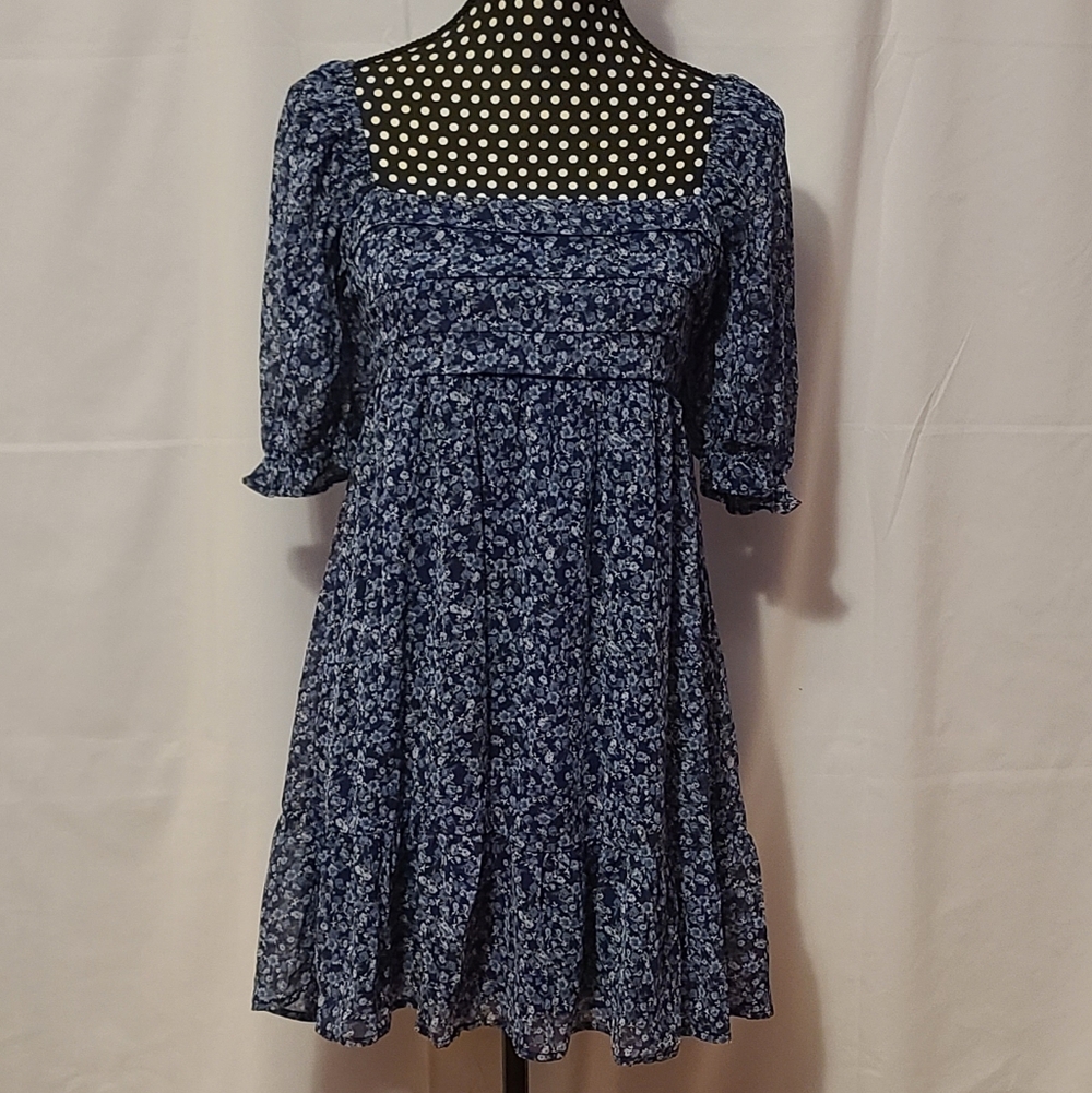 Francesca's Trixxi Blue Floral Dress - Picture 10 of 10